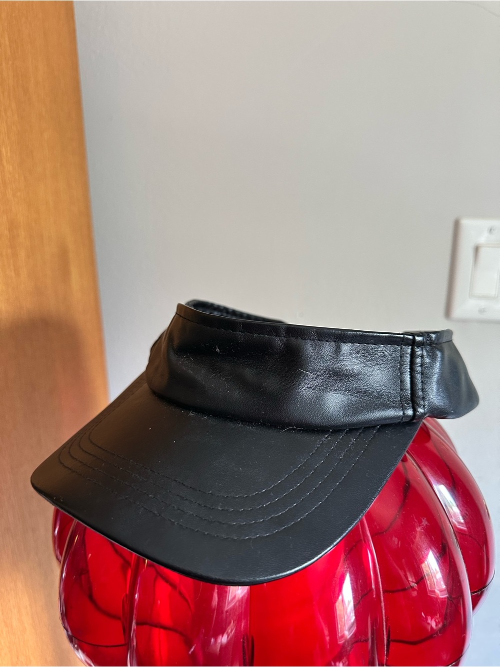 Black Visor, adjustable Velcro